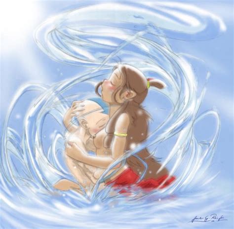 Rule 34 Aang Avatar The Last Airbender Canon Couple Female Human