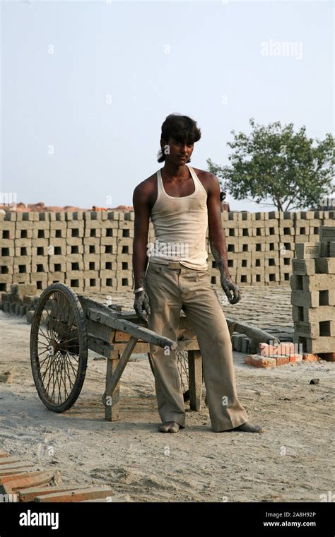 Brick Factory In Sarberia West Bengal India Stock Photo Alamy