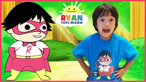 SUPERHERO KID RYAN TOYSREVIEW CARTOON! Ryan Saves Gus! Animation video