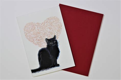 Black Cat Love Card By Sharon Parker — Mcba