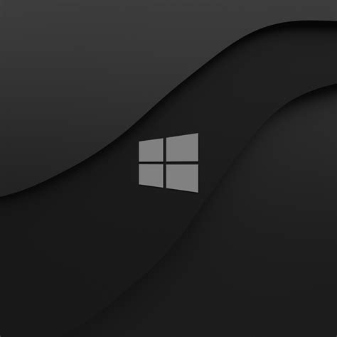 2048x2048 Windows 10 Dark Logo 4k Ipad Air Hd 4k Wallpapersimages