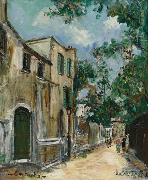 Saint Vincent Street At Montmartre 1939 Maurice Utrillo 1883 1955