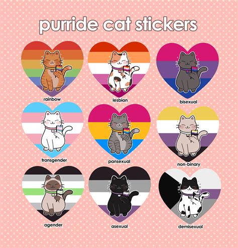 Purr Ide Stickers Pride Cat Vinyl Stickers Lgbtq Gay Etsy Australia