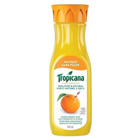 Tropicana Florida Orange Juice 100 Pure And Natural No Pulp Servomax