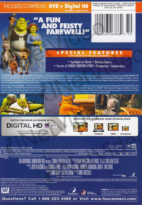 Shrek Forever After Dvd Digital Hd Bilingual On Dvd Movie
