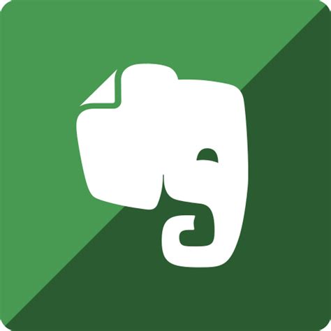 Evernote Gloss Media Social Square Icon Free Download