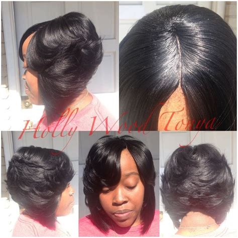 Wrap and mold your hair by using the palms of your hand to smooth the hair down on the scalp. Layered Bob with an invisible part | Pretty hairstyles ...