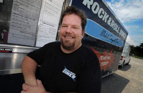 1205 round rock ave., round rock, texas; Charlie Hamill of Roanoke's Rock & Roll Diner food truck ...