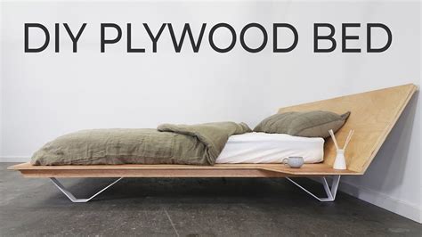 Diy Plywood Bed Requires Just 4 Basic Power Tools In 2021 Plywood