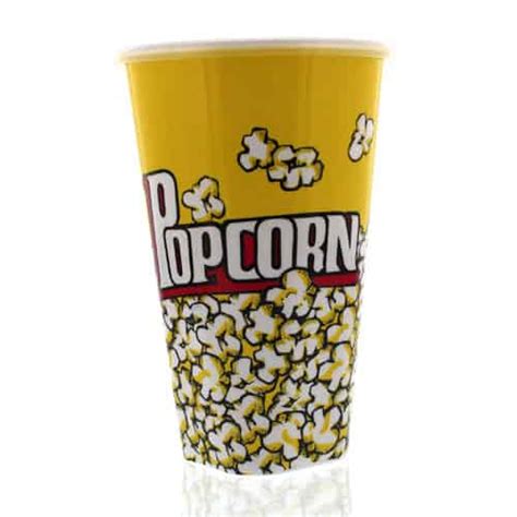 Plastic Popcorn Container With Lid 17cm Uk