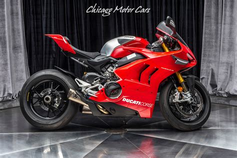 Used 2019 Ducati Panigale V4 R Motorcycle With Racing Kit 234 Hp 47k