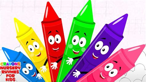 Learn Colors Shapes And Numbers Song With Crayons More Kids Rhymes