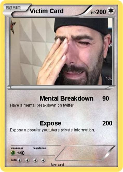 Notify all of your financial. Pokémon Victim Card 1 1 - Mental Breakdown - My Pokemon Card