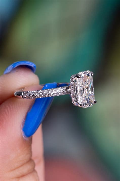 A Cushion Cut Engagement Ring Diamonds By Raymond Lee