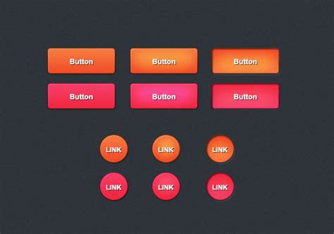 57 Ui Button Designs Elements And Kits Collection Free Psd Ai