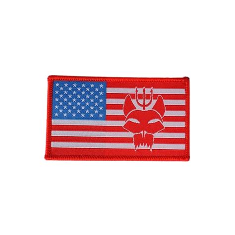 Bravo Team American Flag Embroidery Tactical Patch Frogmanglobal