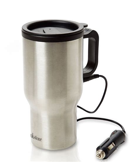 Brookstone Travel Car Heated Coffee Mug Dillards