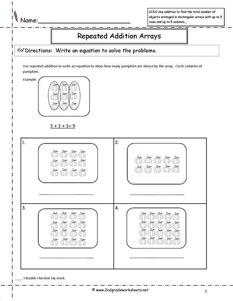 Multiplication Worksheets As Repeated Addition