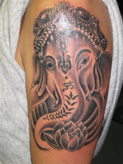 Lord Ganesha Tattoo On Shoulder Elephant Tattoos Elephant Tattoo