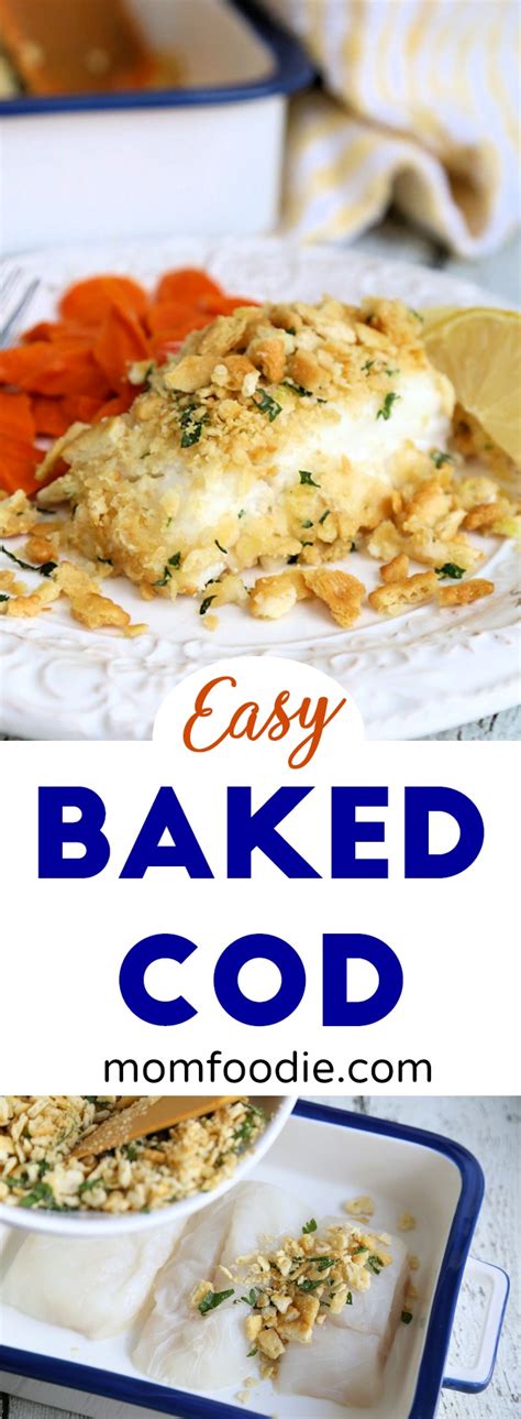 One of the best cod recipes baked in the oven. Easy Baked Cod Recipe with Ritz Cracker Topping - Mom Foodie