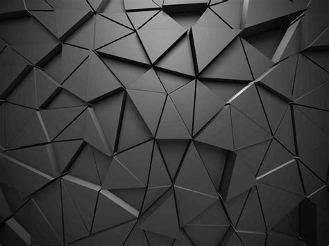 An Abstract Black And White Background With Triangles