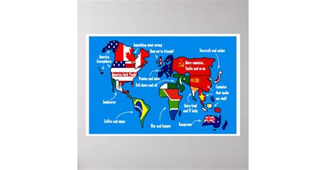 The World According To Americans Poster Au