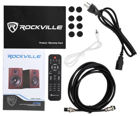 Rockville Hts8w 8 1000w Active Home Theater Speakers Wbluetoothfm