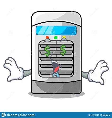 Money Eye Air Cooler In The Cartoon Shape Stock Vector Illustration