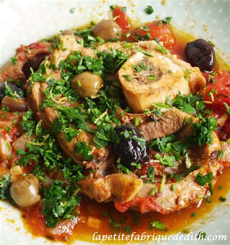 Osso bucco aux épices et aux olives