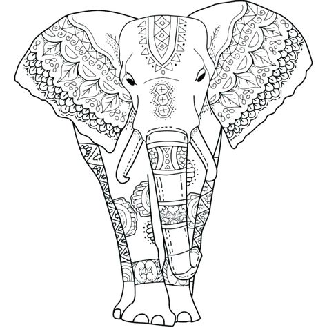 Hard Elephant Coloring Pages At Getdrawings Free Download