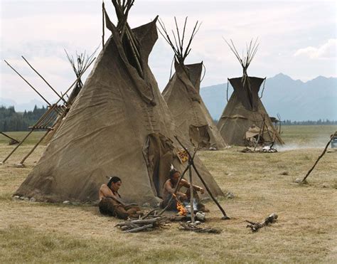 Plains Indians Teepee Village The Plains Indians Typically Lived In One Of The Most Design