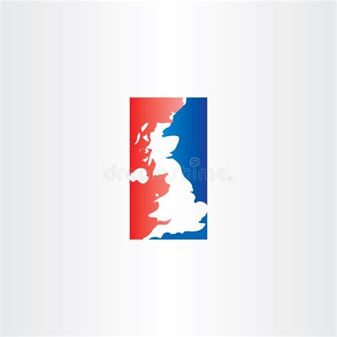United Kingdom Logo Icon Vector Map Stock Vector Illustration Of