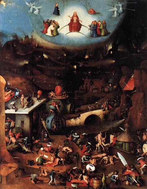 Hieronymus Bosch C 1450 1516 Dutch Last Judgment Triptych Central Panel 1504 08 Mixed