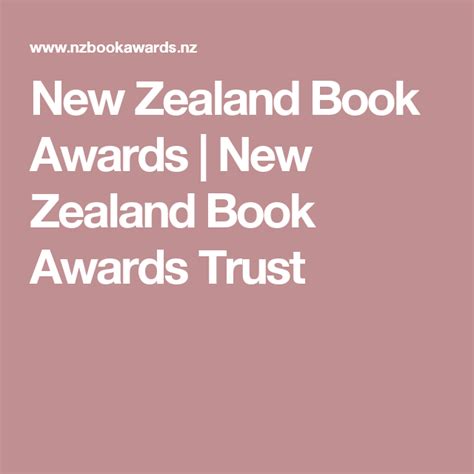New Zealand Book Awards New Zealand Book Awards Trust Book Awards