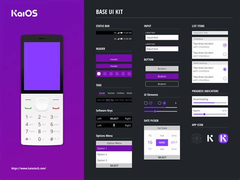The new app is available to download now, for free. KaiOS - UI Kit by Nicholas Guthrie on Dribbble