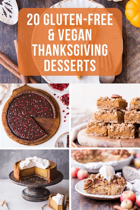 20 Gluten Free Vegan Thanksgiving Desserts • Bakerita