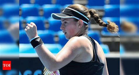 Jelena Ostapenko Battles Back To Go Through In Gippsland Trophy Tennis News Times Of India