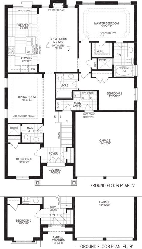 Crestwood 1st Floor Plan New Homes By Dreamland Homes