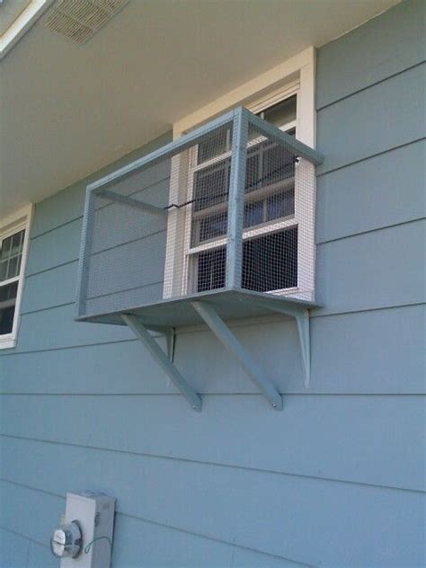 * a basket tray (i purchased mine at homegoods for $14.99). Window cat enclosure | Cats | Pinterest