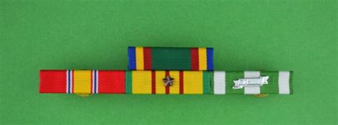 Navy Vietnam War Service Mounted 4 Ribbon Bar Unit Citation