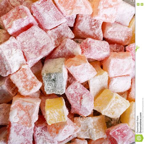 Colored Turkish Delight Sweets Stock Image Image Of Mini Food