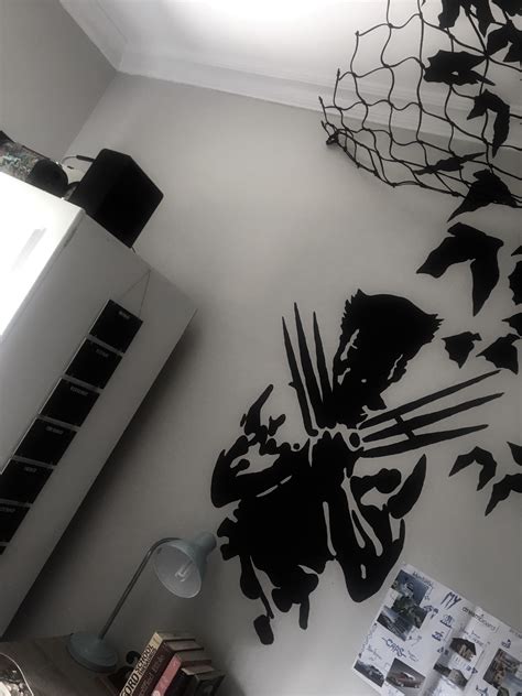 Jul 15 2018 night light function vintage wall clock made from used vinyl records. Talia's DC comics and Marvel teenage bedroom with hand ...