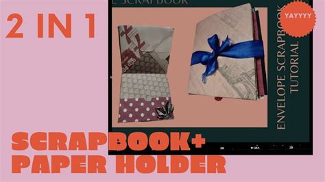 Easy Beginner Envelope Scrapbook Tutorial Youtube