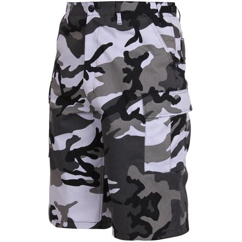 City Camouflage Military Long Cargo Bdu Shorts Polyester Cotton