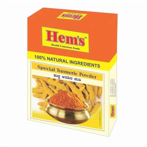 Turmeric Powder Packaging Type Packets Packaging Size 100 G At Rs