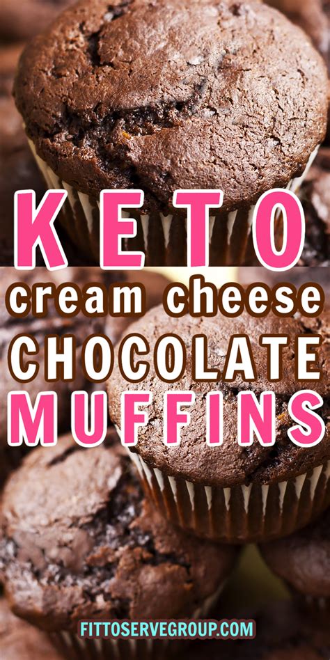 Keto Chocolate Cream Cheese Muffins · Fittoserve Group