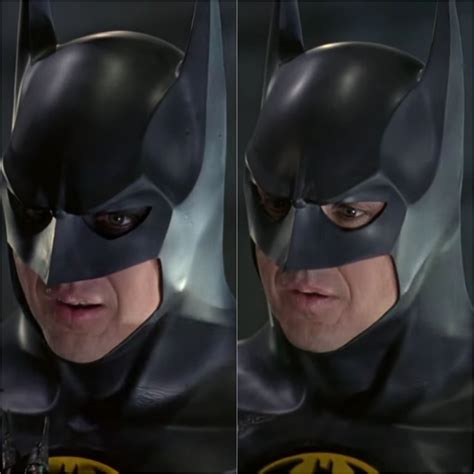 Batmans Eye Black Disappears A Second Before He Takes His Mask Off