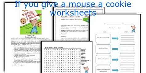 Grab these free printable if you give a mouse a cookie worksheets to help toddler, preschool, pre k, kindergarten, and first grade students practice numbers, letters, math, literacy, and more skills based on a really fun children's book. If you give a mouse a cookie worksheets