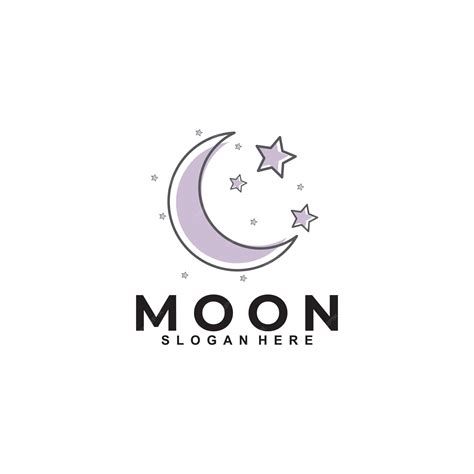 Premium Vector Moon Logo Vector Design Template