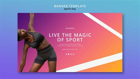 Free Psd Sports Day Banner Template Design